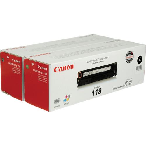 Canon 118 Black Toner Cartridges Value Pack Pack Of 2 2662B004AA Canon 2662B004AA                             